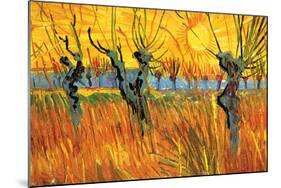 Pollard Willows at Sunset-Vincent van Gogh-Mounted Art Print