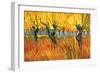 Pollard Willows at Sunset-Vincent van Gogh-Framed Art Print