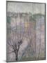 Pollarded Trees, Ashford, 1914 (Oil on Canvas)-James Brown-Mounted Giclee Print