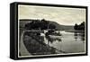 Polle Oberweser, Blick Auf Den Ort, Dampfer-null-Framed Stretched Canvas