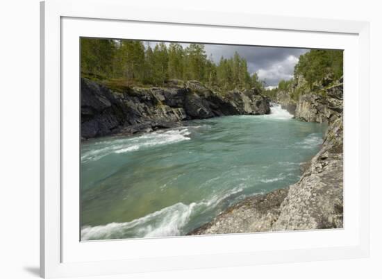 Pollfoss Waterfall, Otta River, Oppland, Norway, Scandinavia, Europe-Gary Cook-Framed Photographic Print