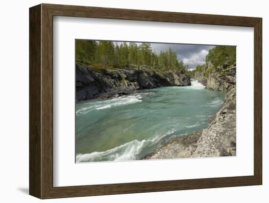 Pollfoss Waterfall, Otta River, Oppland, Norway, Scandinavia, Europe-Gary Cook-Framed Photographic Print
