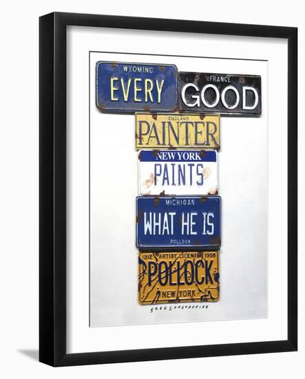 Pollock Every Painter-Gregory Constantine-Framed Giclee Print