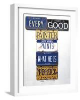 Pollock Every Painter-Gregory Constantine-Framed Giclee Print