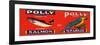 Polly Brand Salmon Label - Alaska-Lantern Press-Framed Premium Giclee Print