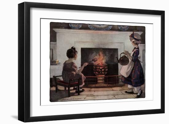 Polly Put in the Kettle-Jesse Willcox Smith-Framed Art Print