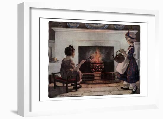 Polly Put in the Kettle-Jesse Willcox Smith-Framed Art Print