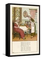 Polly Put the Kettle on We'll All Have Tea-Kate Greenaway-Framed Stretched Canvas