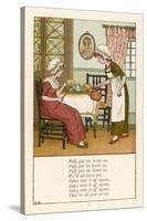 Polly Put the Kettle on We'll All Have Tea-Kate Greenaway-Stretched Canvas