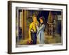 POLLYANNA, l-r: Howard Ralston, Mary Pickford on lobbycard, 1920.-null-Framed Art Print