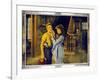 POLLYANNA, l-r: Howard Ralston, Mary Pickford on lobbycard, 1920.-null-Framed Art Print