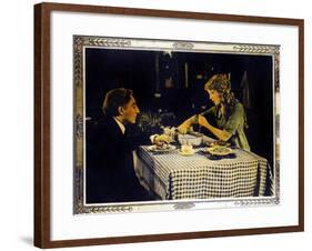 POLLYANNA, right: Mary Pickford on lobbycard, 1920.-null-Framed Art Print