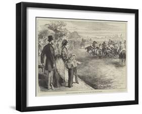 Polo at Hurlingham before the Prince and Princess of Wales-null-Framed Giclee Print