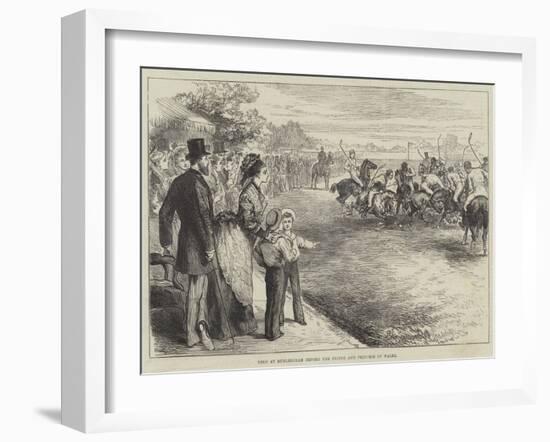 Polo at Hurlingham before the Prince and Princess of Wales-null-Framed Giclee Print