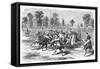 Polo at Jerome Park, 1876-null-Framed Stretched Canvas