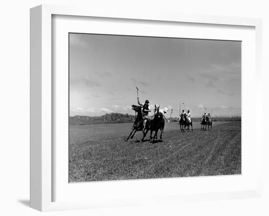 Polo Game in Progress at the Canlubang Sugarcane Plantation-Carl Mydans-Framed Photographic Print