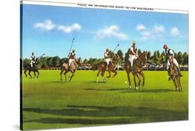 Polo Game-null-Stretched Canvas