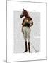 Polo Horse Full-Fab Funky-Mounted Art Print