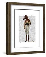 Polo Horse Full-Fab Funky-Framed Art Print