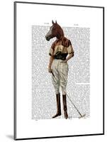 Polo Horse Full-Fab Funky-Mounted Art Print