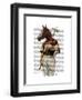 Polo Horse Portrait-Fab Funky-Framed Art Print