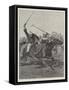 Polo in India-Richard Caton Woodville II-Framed Stretched Canvas