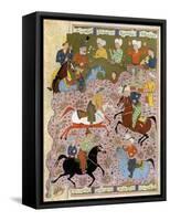 Polo in Persia in the 10th Century-null-Framed Stretched Canvas