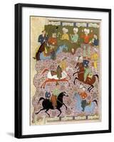 Polo in Persia in the 10th Century-null-Framed Giclee Print