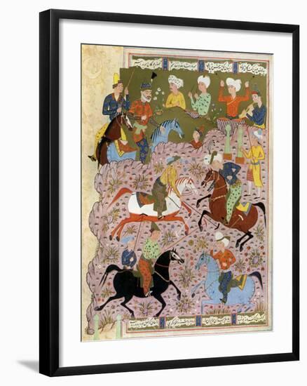 Polo in Persia in the 10th Century-null-Framed Giclee Print