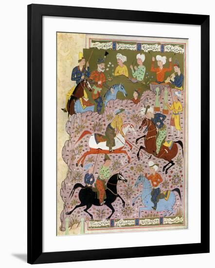 Polo in Persia in the 10th Century-null-Framed Giclee Print