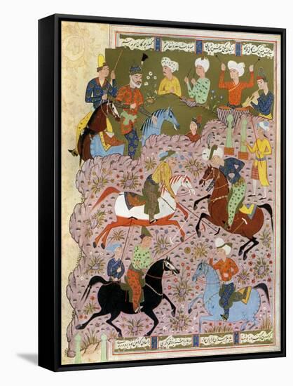 Polo in Persia in the 10th Century-null-Framed Stretched Canvas