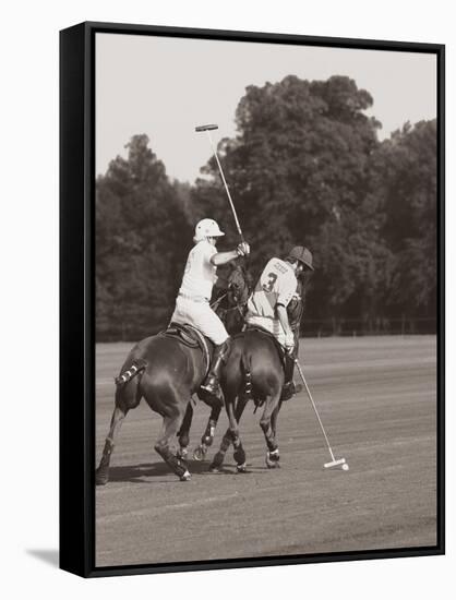 Polo In The Park II-Ben Wood-Framed Stretched Canvas