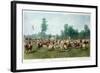 Polo Match at Hurlingham Between the Horse Guards (Blue) and the Monmouthshire Team, 7th July 1877-George Earl-Framed Giclee Print