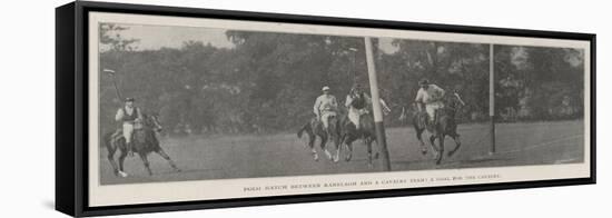 Polo Match Between Ranelagh and a Cavalry Team, a Goal for the Cavalry-null-Framed Stretched Canvas