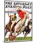 "Polo Match," Saturday Evening Post Cover, June 9, 1934-Maurice Bower-Mounted Giclee Print