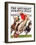 "Polo Match," Saturday Evening Post Cover, June 9, 1934-Maurice Bower-Framed Giclee Print