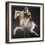Polo Player, Painted Terracotta Statue-null-Framed Giclee Print