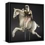 Polo Player, Painted Terracotta Statue-null-Framed Stretched Canvas