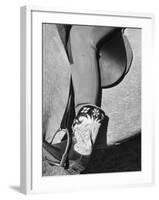 Polo Player Wearing Intricately Tooled Boots-Carl Mydans-Framed Photographic Print