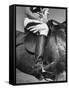 Polo Player Wearing Intricately Tooled Boots-Carl Mydans-Framed Stretched Canvas