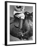 Polo Player Wearing Intricately Tooled Boots-Carl Mydans-Framed Photographic Print