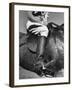 Polo Player Wearing Intricately Tooled Boots-Carl Mydans-Framed Photographic Print