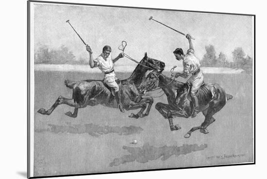 Polo Players, 1890-Frederic Remington-Mounted Giclee Print