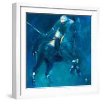 Polo Players - Blue-Neil Helyard-Framed Giclee Print