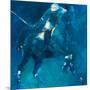Polo Players - Blue-Neil Helyard-Mounted Giclee Print