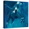 Polo Players - Blue-Neil Helyard-Stretched Canvas