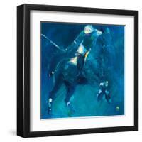 Polo Players - Blue-Neil Helyard-Framed Giclee Print