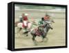 Polo Players in the Birthplace of Polo, Chitral, Pakistan, Asia-Upperhall Ltd-Framed Stretched Canvas