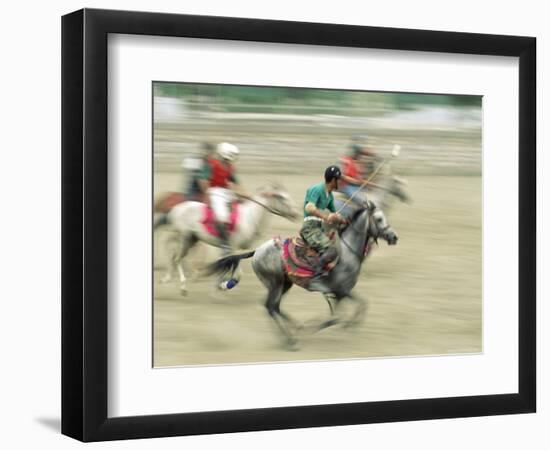 Polo Players in the Birthplace of Polo, Chitral, Pakistan, Asia-Upperhall Ltd-Framed Photographic Print