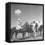 Polo Players Preparing for a Game at the Canlubang Country Club-Carl Mydans-Framed Stretched Canvas